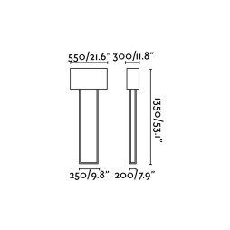 Lámpara de pie Vesper marrón Faro